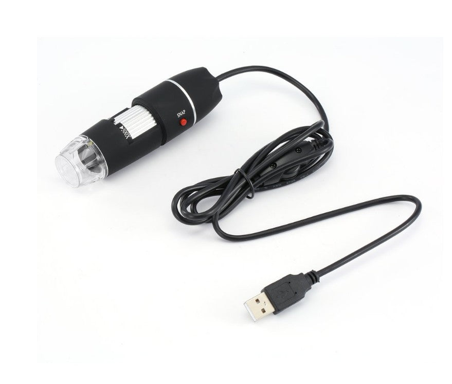 Black Digital Microscope Camera with Magnifier Lens
