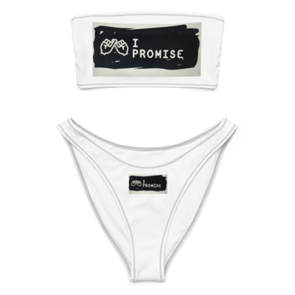 All-Over Print Recycled Bandeau Bikini