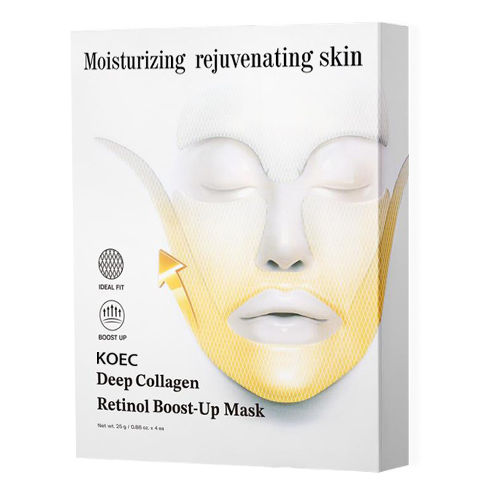 KOEC Deep Collagen Retinol Boost-Up Mask packaging on a white background