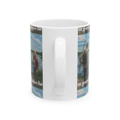Ceramic Fishing Mug - I'm Gonna Miss Her, Gift for Fisherman, Personalized Coffee Cup, Outdoor Lover's Mug, Fishing Enthusiast