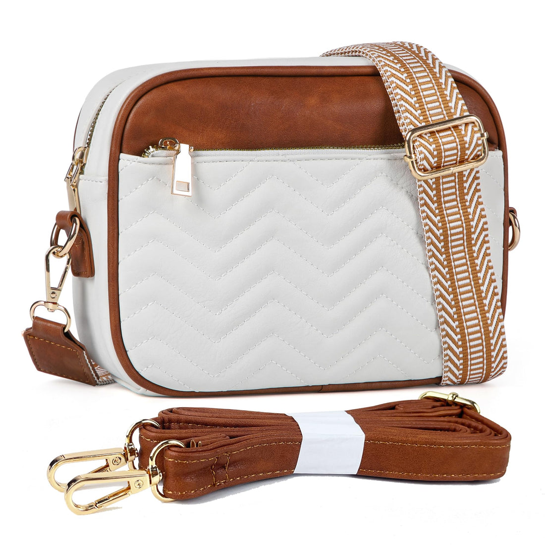 Quilted Vegan Leather Crossbody Bag