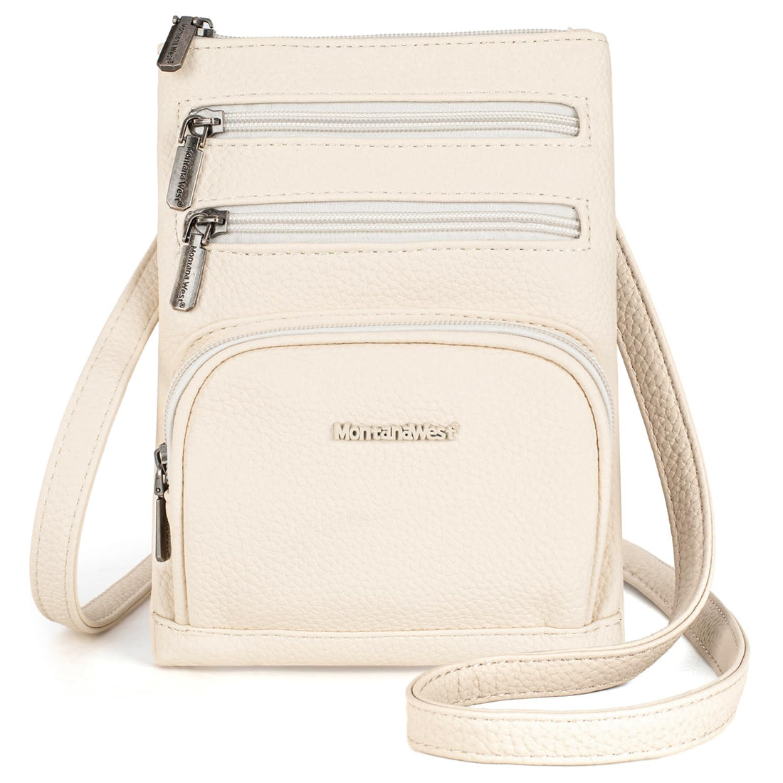 Multi-Pocket Vegan Leather Crossbody Bag vegan leather design