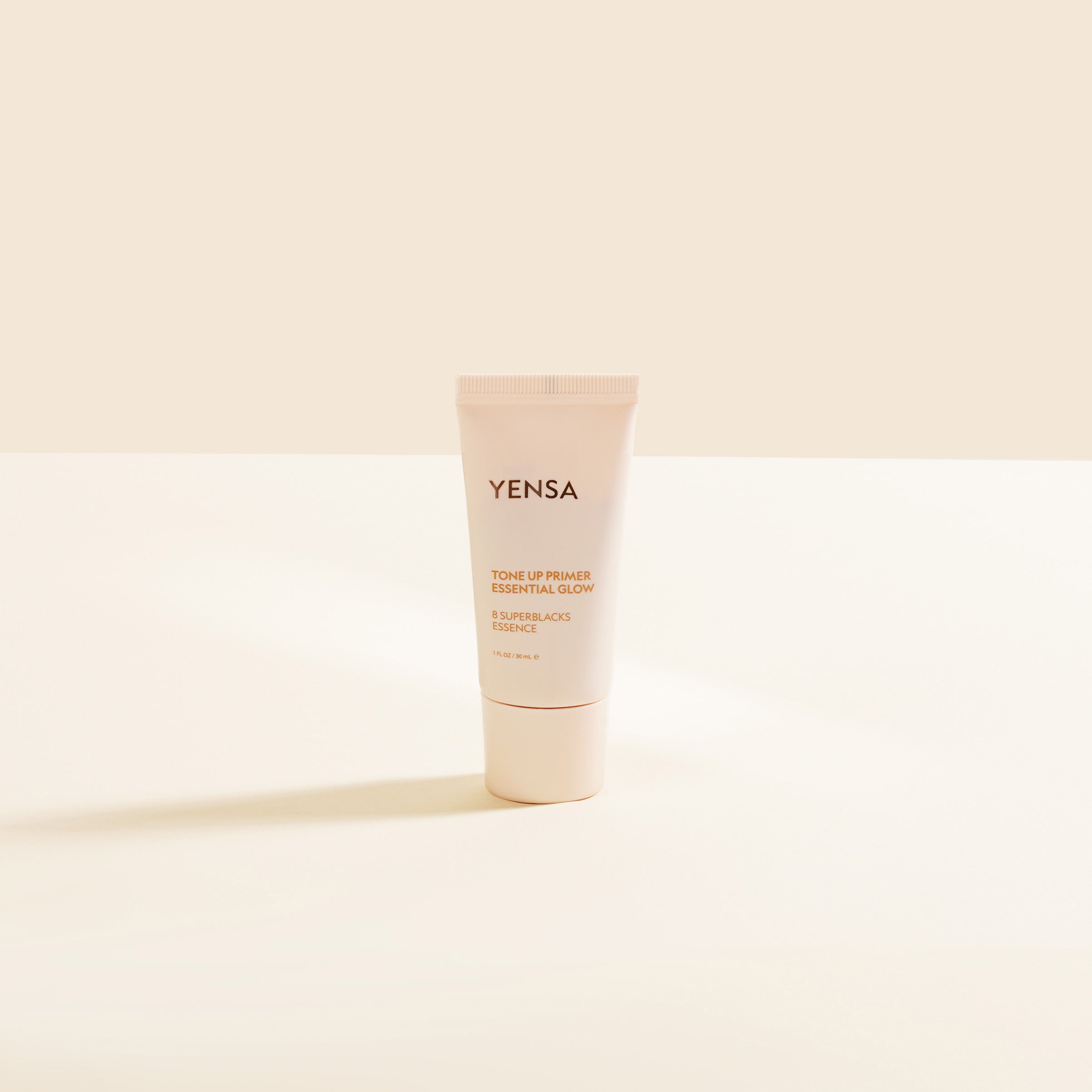 Yensa skincare product on a beige background