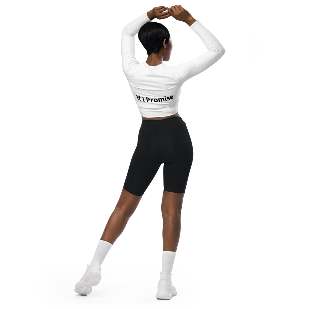 All-Over Print Long Sleeve Crop Top